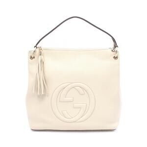 Gucci Soho Disco Shoulder Bag Leather Ivory White